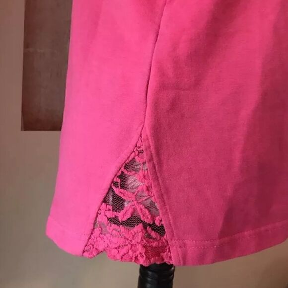 KIWI KATE Active Women's Pink Lace Long Sleeve Top Shirt - Size Large - Picture 8 of 8